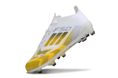 Adidas F50 Elite FG Firm Ground Soccer Cleats - White/Bright Yellow/White