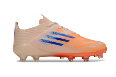 Adidas F50 Elite AG Artificial Grass Soccer Cleats - Peach/Vibrant Orange/Cool Blue
