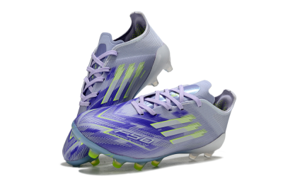 Adidas F50 Elite AG Artificial Grass Soccer Cleats - Purple/Lime Green/Light Blue