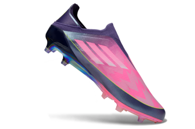 Adidas F50 Elite Laceless AG Artificial Grass Soccer Cleats - Purple/Electric Pink/Radiant Yellow