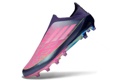 Adidas F50 Elite Laceless AG Artificial Grass Soccer Cleats - Purple/Electric Pink/Radiant Yellow