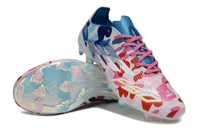 Adidas F50 Elite FG Firm Ground Soccer Cleats - Pink/Blush Pink/Blue Ocean