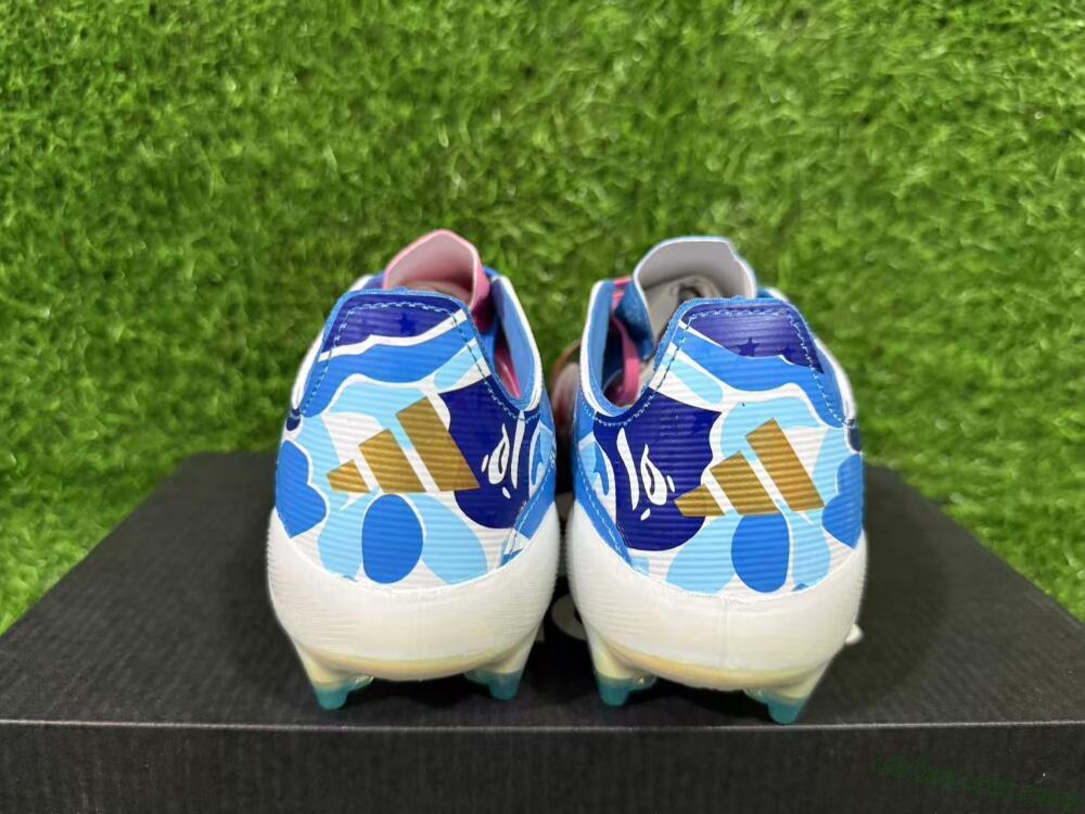 Adidas F50 Elite FG Firm Ground Soccer Cleats - Pink/Blush Pink/Blue Ocean