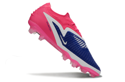 Nike Phantom 6 Elite Low FG Firm Ground Soccer Cleats - Blue/Vibrant Pink/Deep Navy