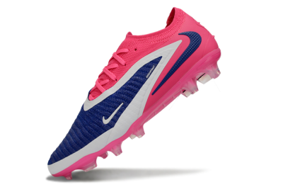 Nike Phantom 6 Elite Low FG Firm Ground Soccer Cleats - Blue/Vibrant Pink/Deep Navy