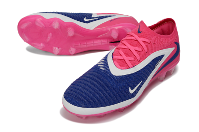Nike Phantom 6 Elite Low FG Firm Ground Soccer Cleats - Blue/Vibrant Pink/Deep Navy