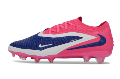 Nike Phantom 6 Elite Low FG Firm Ground Soccer Cleats - Blue/Vibrant Pink/Deep Navy