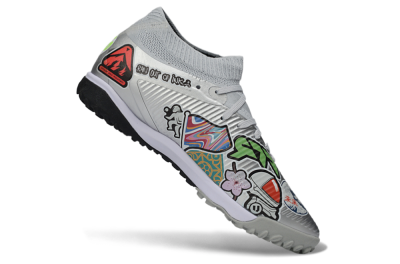 Puma Future 8 Ultimate TF Artificial Turf Soccer Shoes - Grey/Urban Grey/Graphic Black