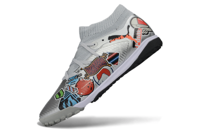 Puma Future 8 Ultimate TF Artificial Turf Soccer Shoes - Grey/Urban Grey/Graphic Black
