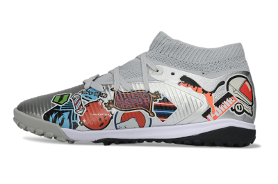 Puma Future 8 Ultimate TF Artificial Turf Soccer Shoes - Grey/Urban Grey/Graphic Black