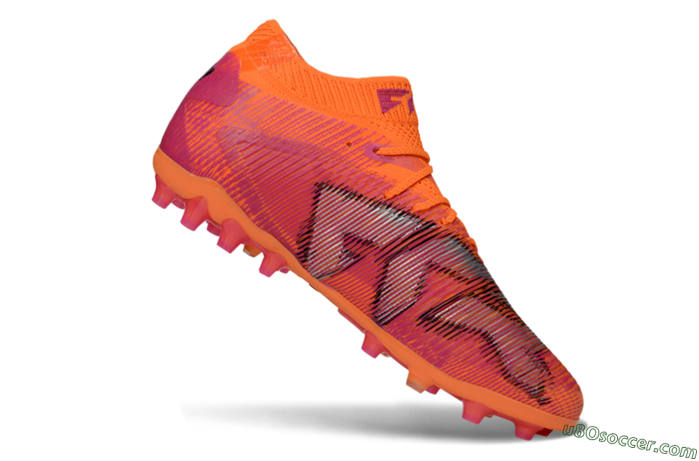 Puma Future 8 Ultimate MG Multi Ground Soccer Cleats - Orange/Neon Orange/Pink Blast 4