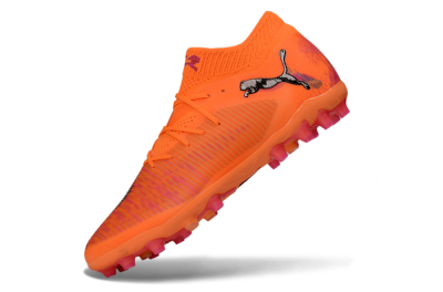Puma Future 8 Ultimate MG Multi Ground Soccer Cleats - Orange/Neon Orange/Pink Blast