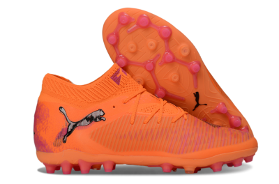 Puma Future 8 Ultimate MG Multi Ground Soccer Cleats - Orange/Neon Orange/Pink Blast