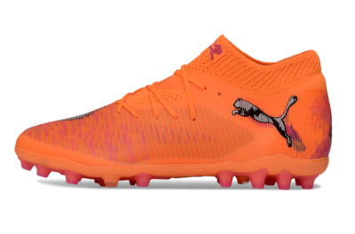 Puma Future 8 Ultimate MG Multi Ground Soccer Cleats - Orange/Neon Orange/Pink Blast