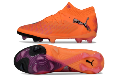 Puma Future 8 Ultimate FG Firm Ground Soccer Cleats - Orange/Sunset Blaze/Crimson Canvas