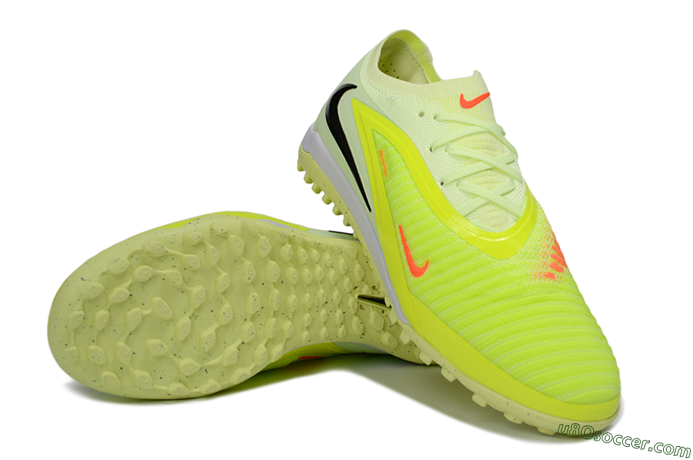 Nike Phantom 6 Elite Low TF Artificial Turf Soccer Shoes - Yellow/Fluorescent Yellow/Black 3