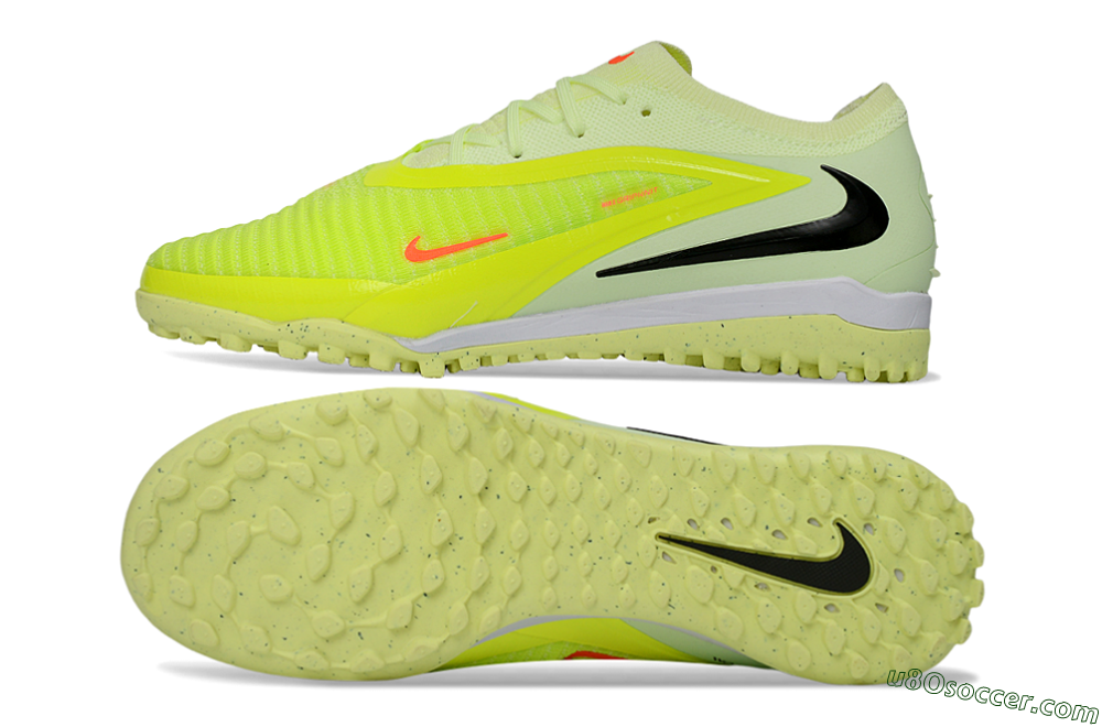 Nike Phantom 6 Elite Low TF Artificial Turf Soccer Shoes - Yellow/Fluorescent Yellow/Black 0