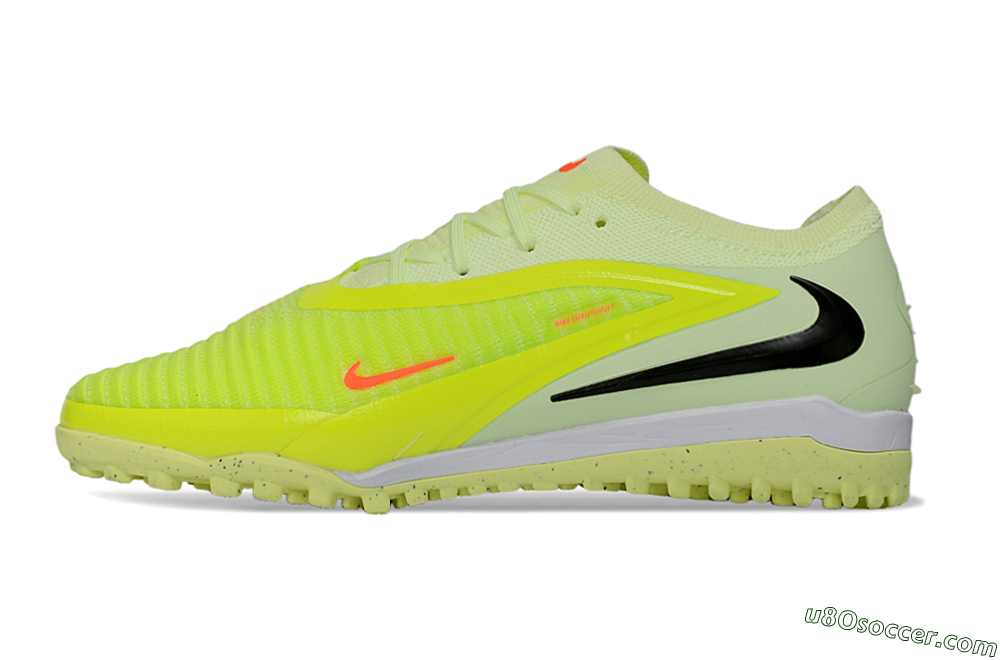 Nike Phantom 6 Elite Low TF Artificial Turf Soccer Shoes - Yellow/Fluorescent Yellow/Black 2