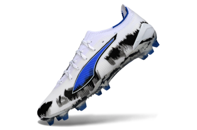 Puma Ultra Ultimate FG Firm Ground Soccer Cleats - White/Electric Blue/Black
