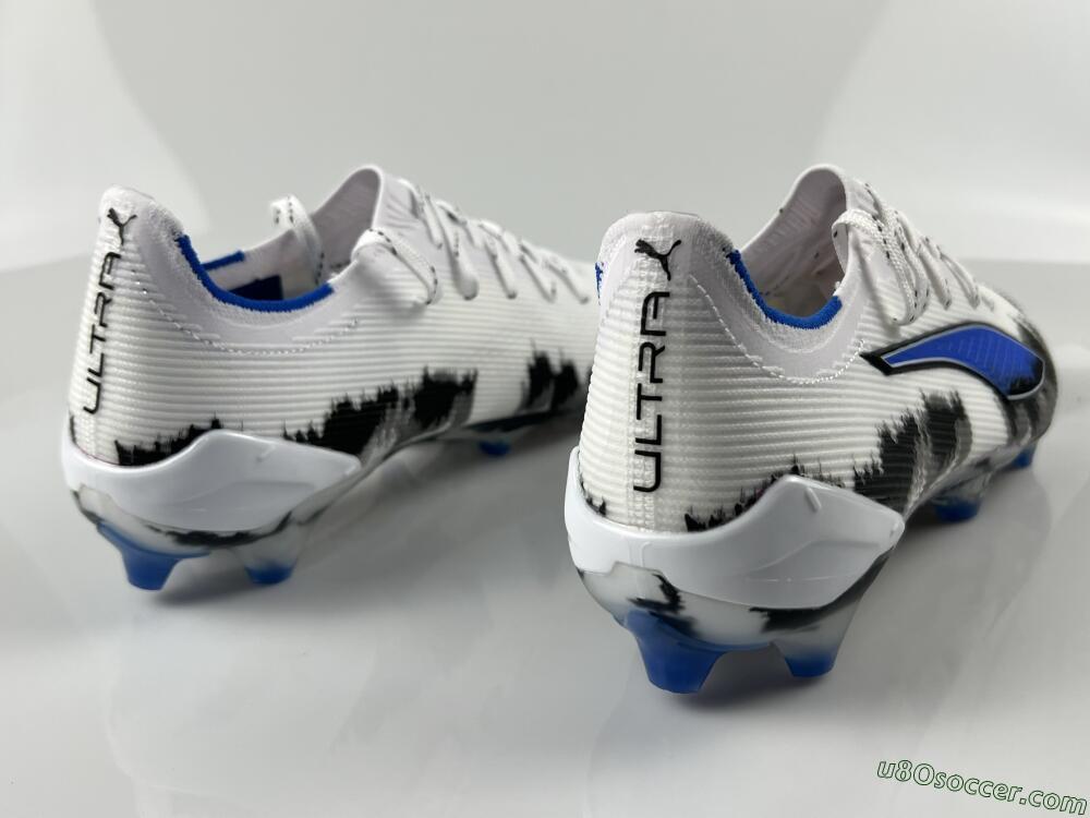 Puma Ultra Ultimate FG Firm Ground Soccer Cleats - White/Electric Blue/Black