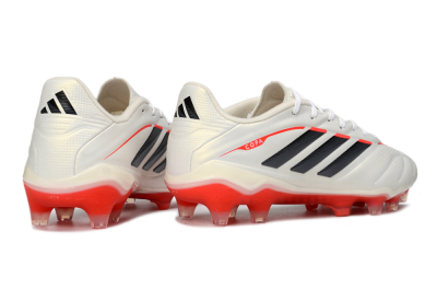 Adidas Copa Pure 2 FG Firm Ground Soccer Cleats - White/Crimson Red/Jet Black