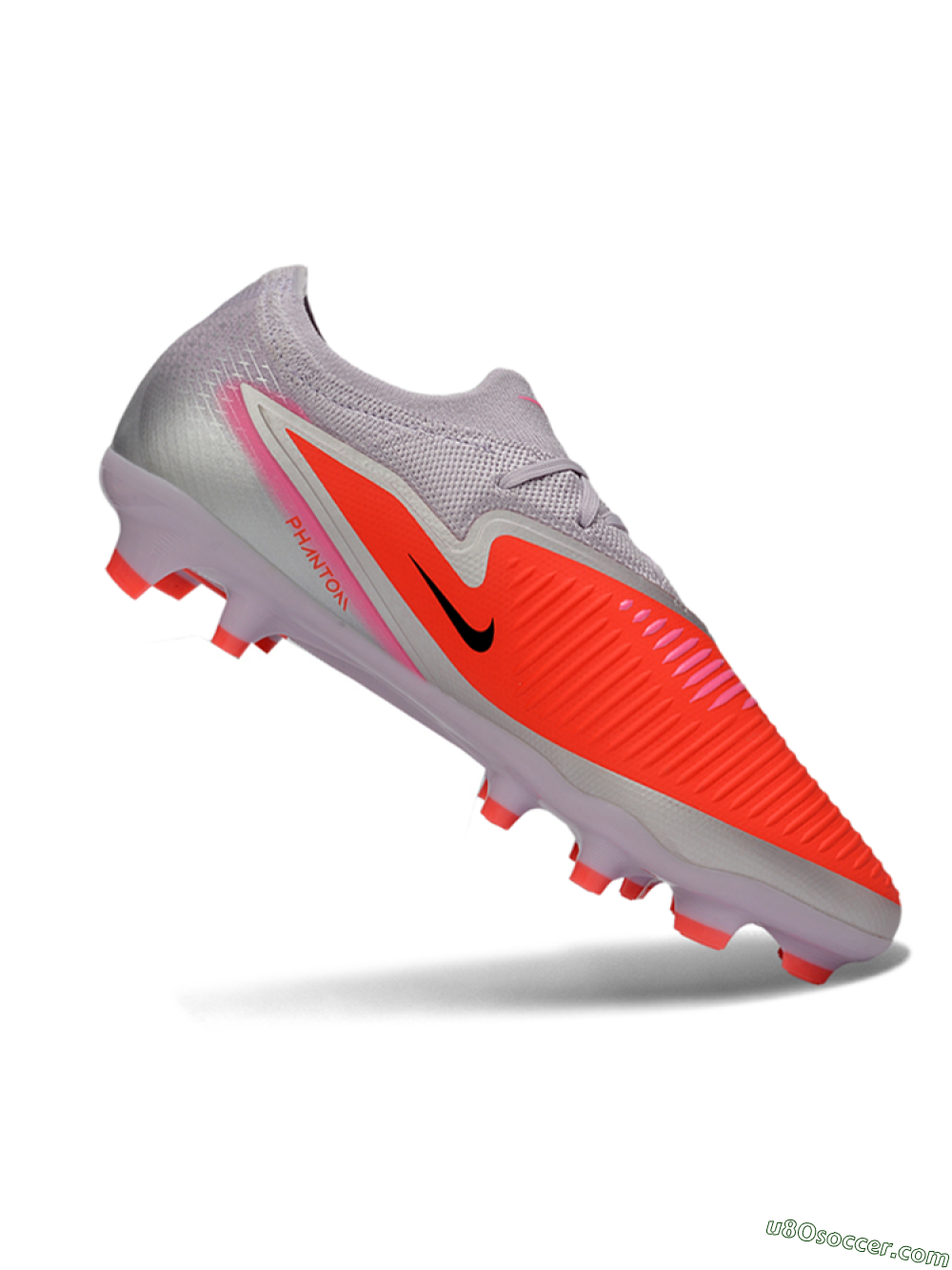 Nike Phantom 6 Elite Low FG Firm Ground Soccer Cleats - Pink/Electric Pink/Light Grey 4