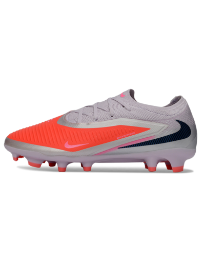 Nike Phantom 6 Elite Low FG Firm Ground Soccer Cleats - Pink/Electric Pink/Light Grey