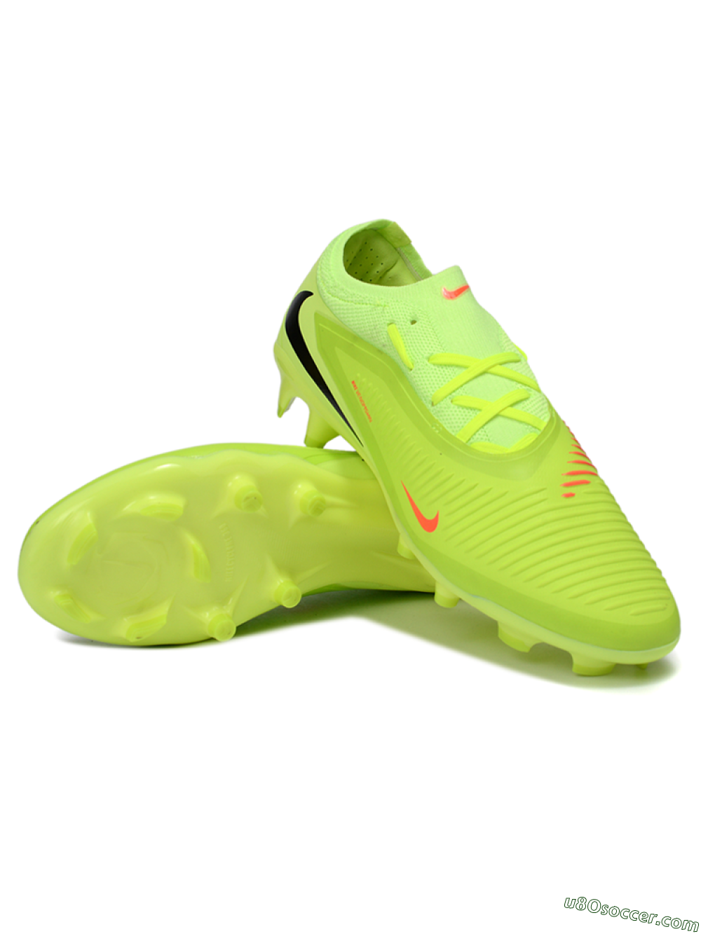 Nike Phantom 6 Elite Low FG Firm Ground Soccer Cleats - Lime/Electric Yellow/Black 3