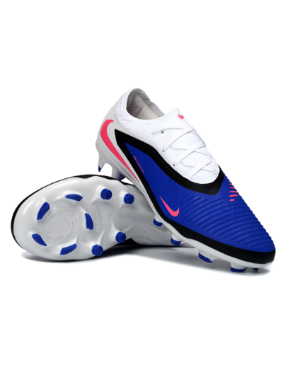 Nike Phantom 6 Elite Low FG Firm Ground Soccer Cleats - Blue/Electric Blue/Neon Pink