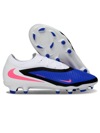 Nike Phantom 6 Elite Low FG Firm Ground Soccer Cleats - Blue/Electric Blue/Neon Pink