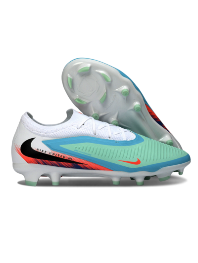 Nike Phantom 6 Elite Low FG Firm Ground Soccer Cleats - Aqua/Coral Burst/White Wave