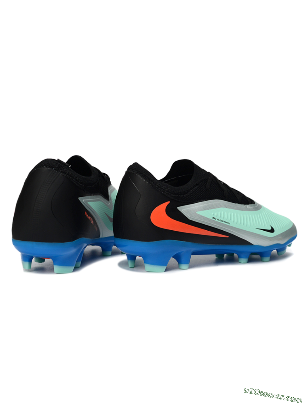 Nike Phantom 6 Elite Low FG Firm Ground Soccer Cleats - Aqua/Coral Blue/Azure 6