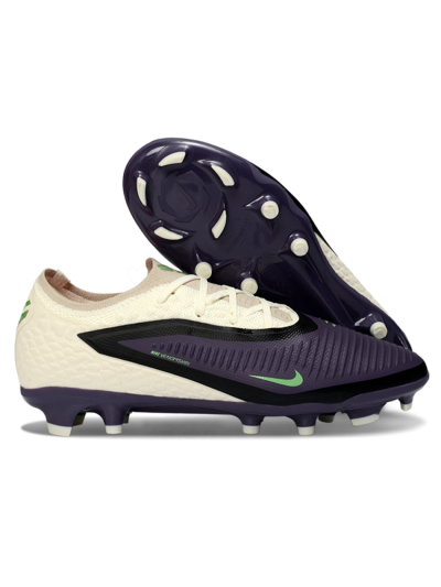 Nike Phantom 6 Elite Low FG Firm Ground Soccer Cleats - Purple/Ivory/Black