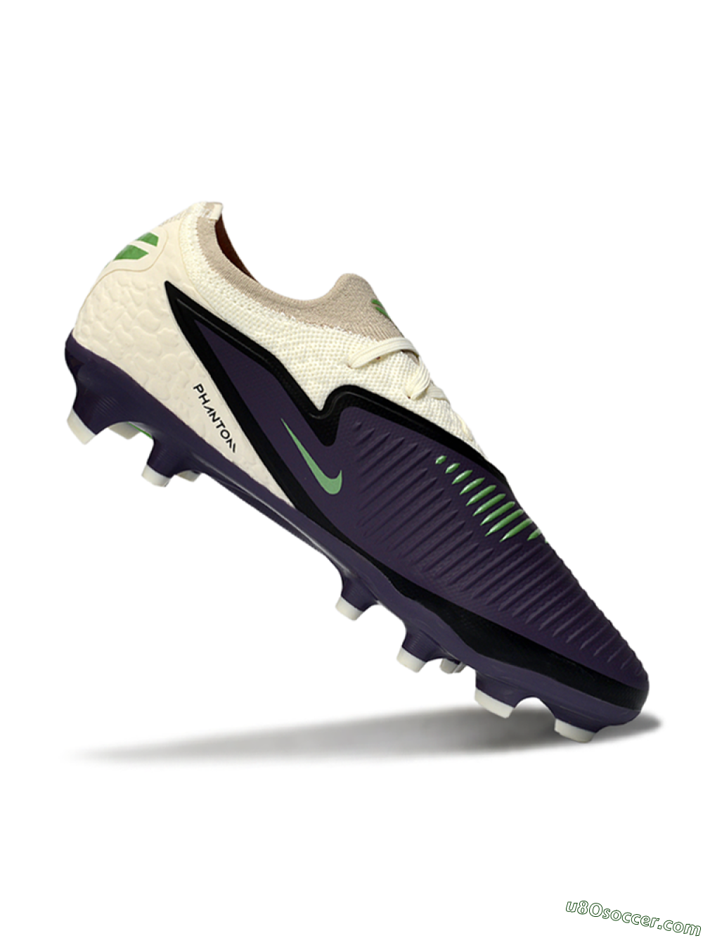 Nike Phantom 6 Elite Low FG Firm Ground Soccer Cleats - Purple/Ivory/Black 4