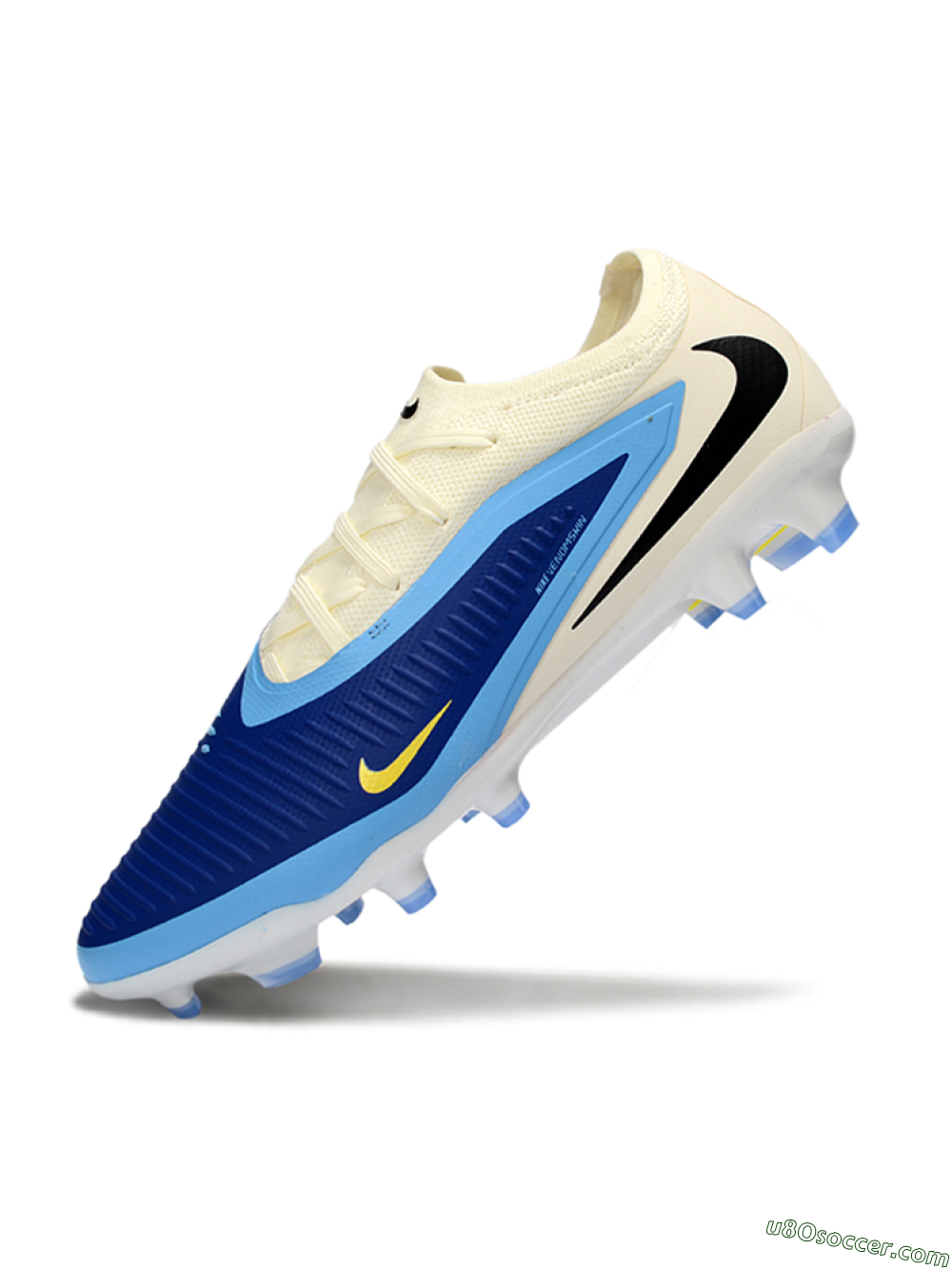 Nike Phantom 6 Elite Low FG Firm Ground Soccer Cleats - Blue/Sky Blue/Cream 5
