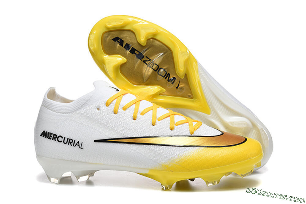 Nike Air Zoom Mercurial Vapor 16 Elite FG Firm Ground Soccer Cleats - Yellow/Bright Yellow/White 1