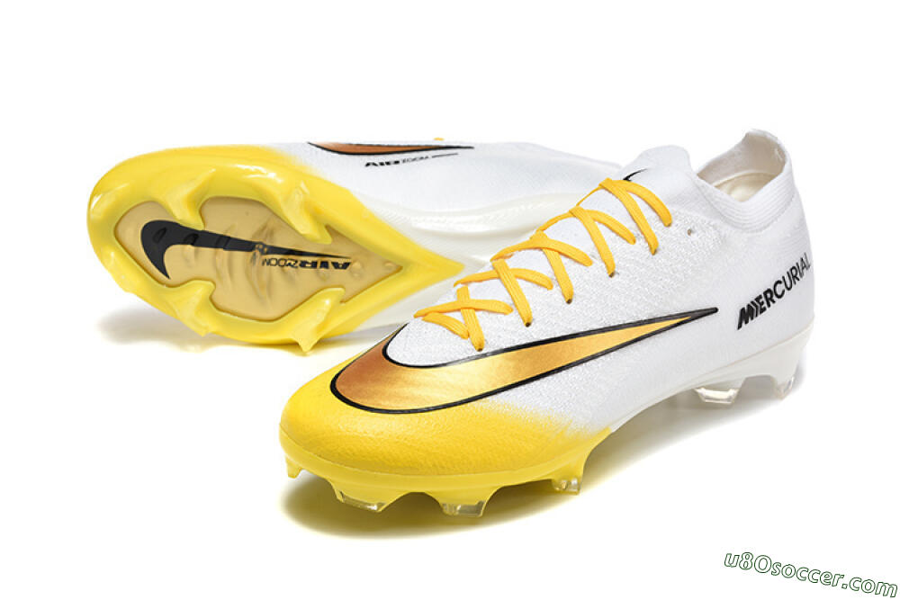 Nike Air Zoom Mercurial Vapor 16 Elite FG Firm Ground Soccer Cleats - Yellow/Bright Yellow/White 3
