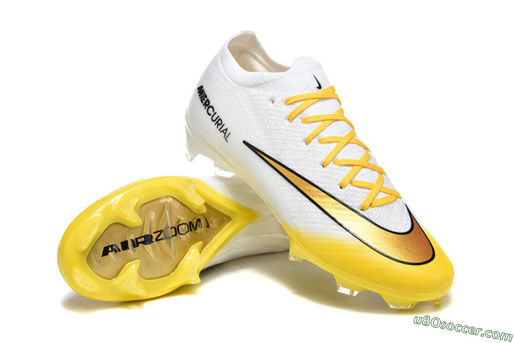 Nike Air Zoom Mercurial Vapor 16 Elite FG Firm Ground Soccer Cleats - Yellow/Bright Yellow/White 4