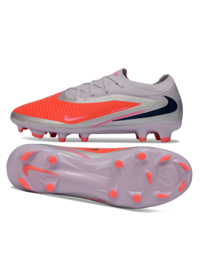 Nike Phantom 6 Elite Low FG Firm Ground Soccer Cleats - Pink/Flame Pink/Sleek Gray