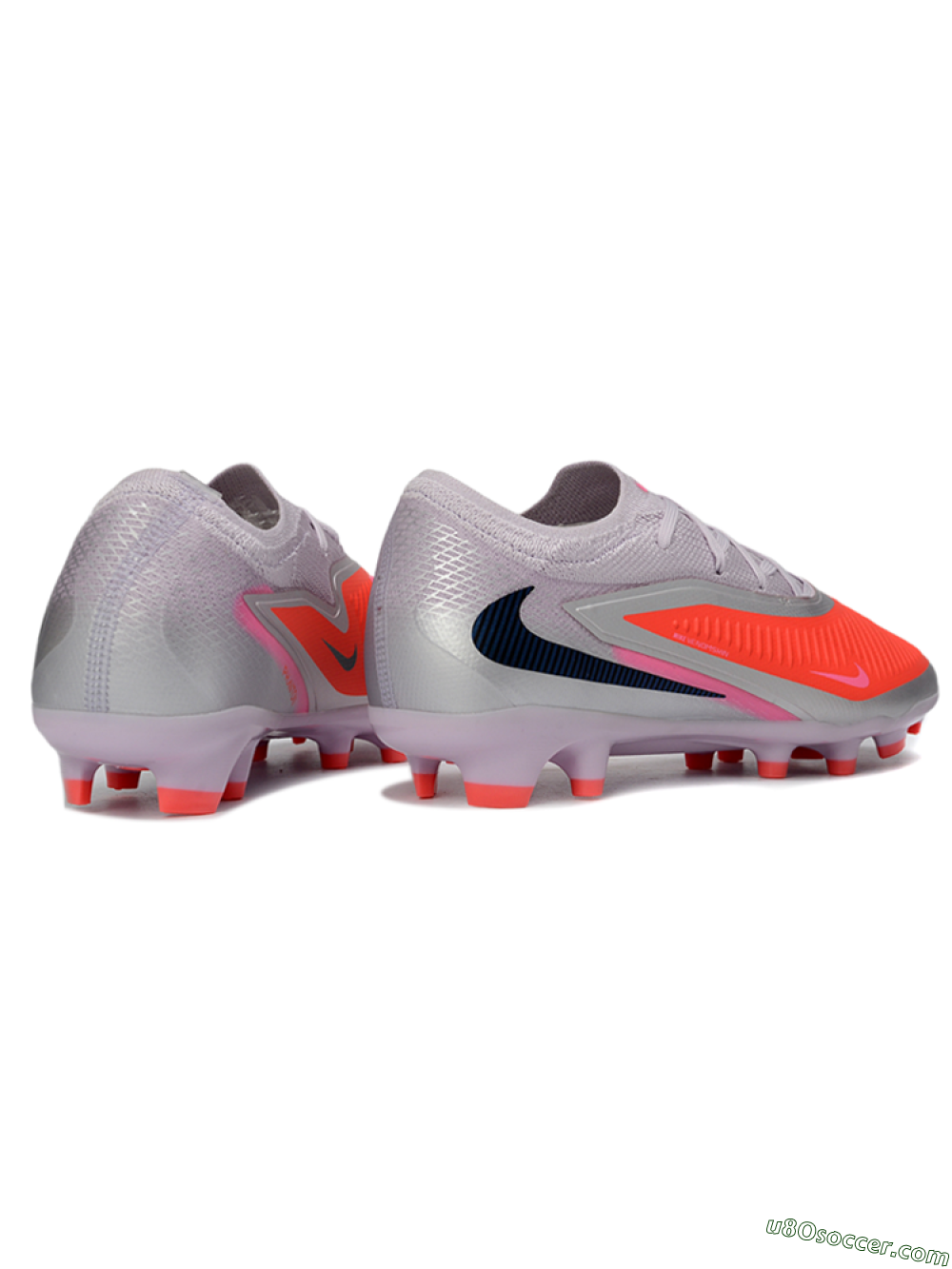 Nike Phantom 6 Elite Low FG Firm Ground Soccer Cleats - Pink/Flame Pink/Sleek Gray 6
