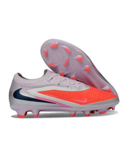 Nike Phantom 6 Elite Low FG Firm Ground Soccer Cleats - Pink/Flame Pink/Sleek Gray