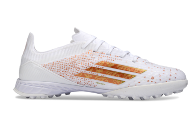 Adidas F50 Elite TF Artificial Turf Soccer Shoes - White/Rose Gold/Light Grey