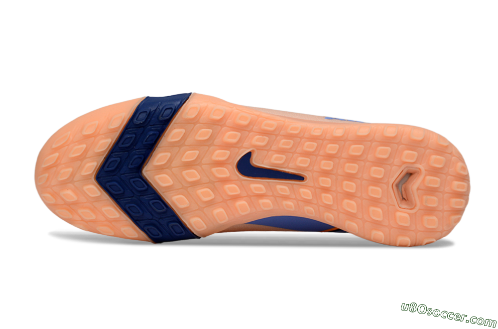 Nike Air Zoom Mercurial Superfly 10 Elite TF Artificial Turf Soccer Shoes - Peach/Royal Blue/Soft Coral 6