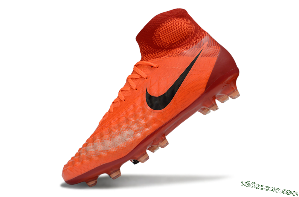 Nike Magista Obra FG Firm Ground Soccer Cleats - Orange/Vibrant Sunset/Crimson Blaze 6