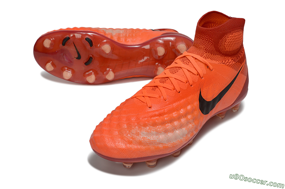 Nike Magista Obra FG Firm Ground Soccer Cleats - Orange/Vibrant Sunset/Crimson Blaze 3