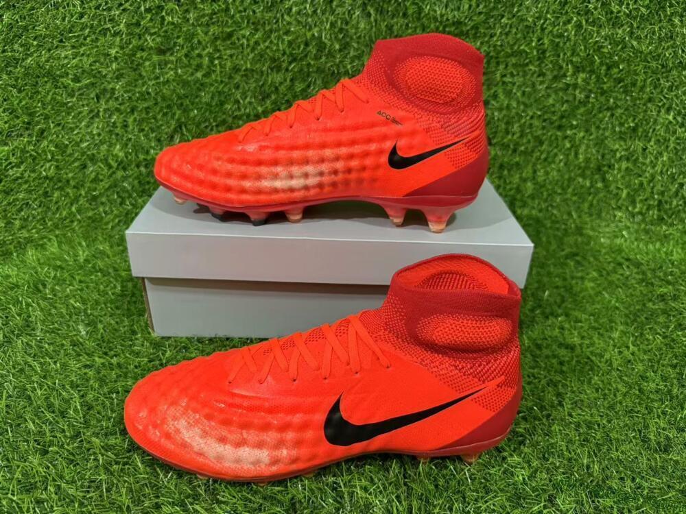 Nike Magista Obra FG Firm Ground Soccer Cleats - Orange/Vibrant Sunset/Crimson Blaze