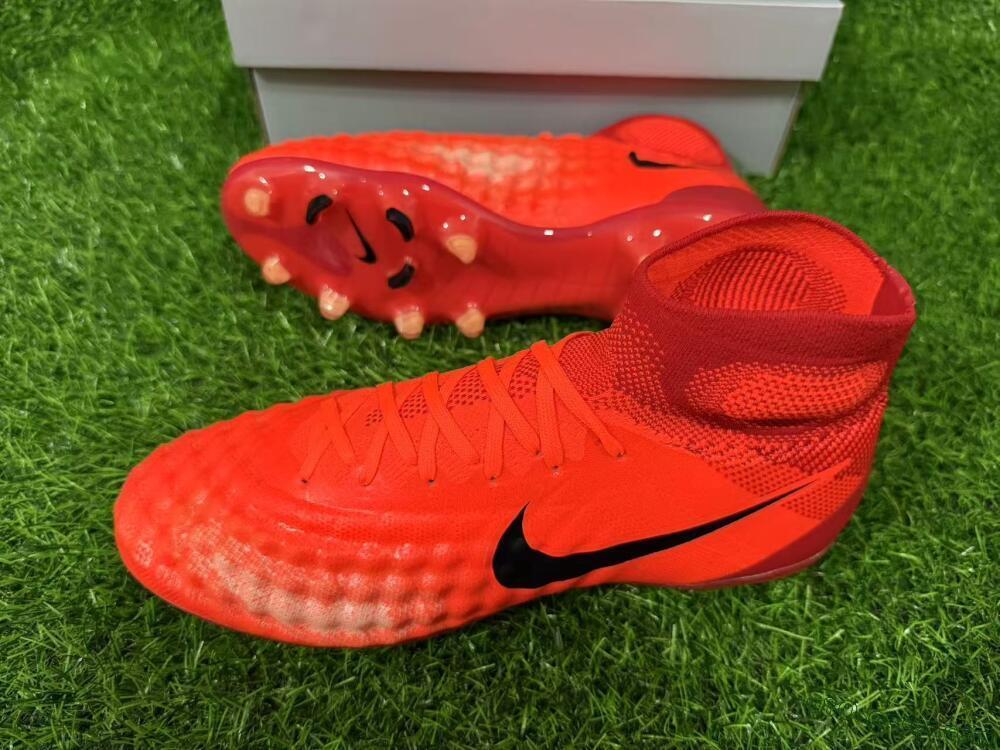 Nike Magista Obra FG Firm Ground Soccer Cleats - Orange/Vibrant Sunset/Crimson Blaze