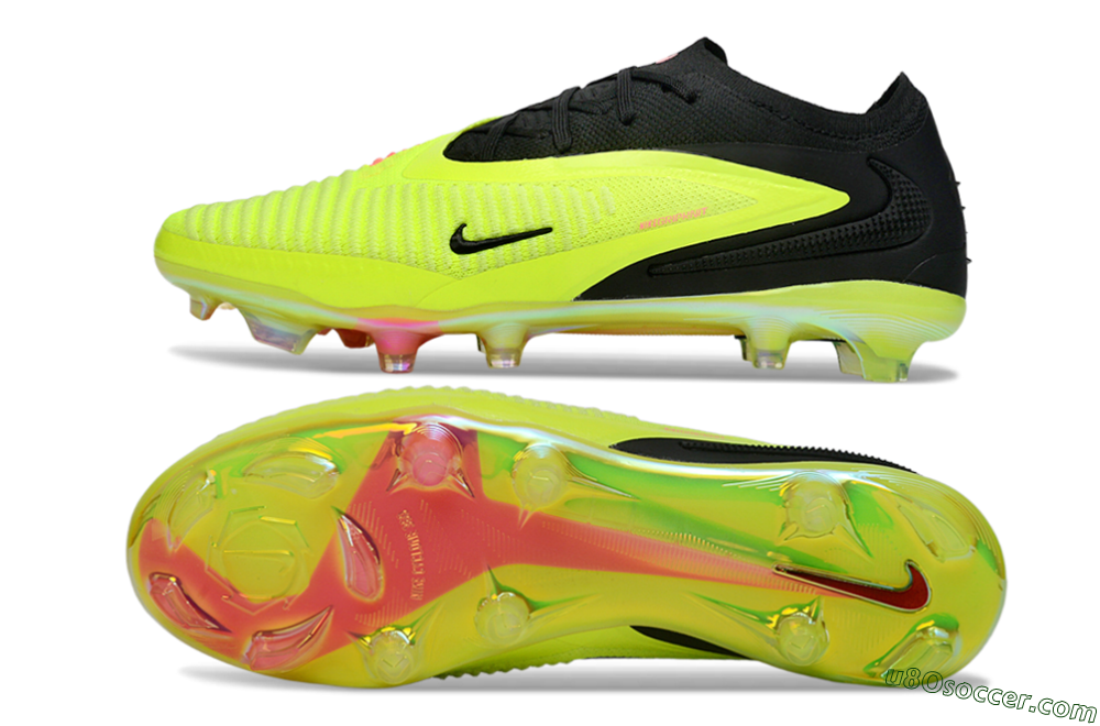 Nike Phantom 6 Low Elite FG Firm Ground Soccer Cleats - Yellow/Electric Green/Black 0