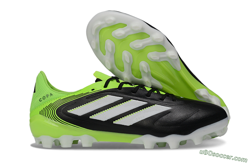 Adidas Copa Pure 3 AG Artificial Grass Soccer Cleats - Black/Electric Green/White 1