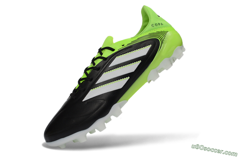 Adidas Copa Pure 3 AG Artificial Grass Soccer Cleats - Black/Electric Green/White 5